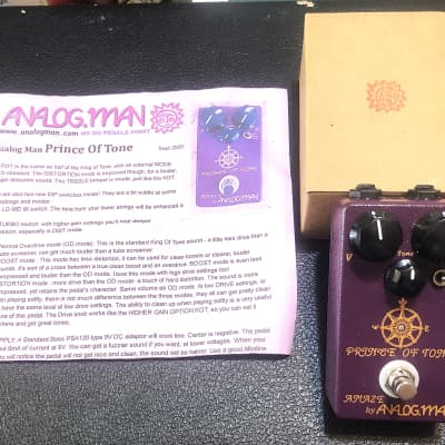 Analogman Prince of Tone Overdrive Pedal | Reverb Canada