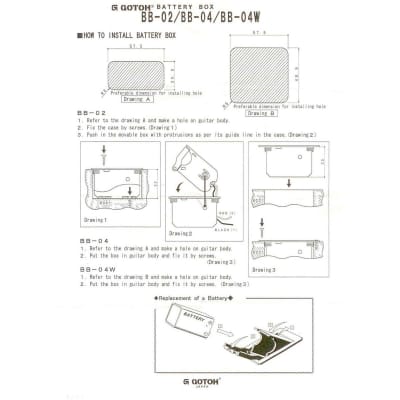 NEW Gotoh BB-04W Double 9 Volt Battery Compartment Box 18V Deluxe JAPAN - BLACK image 4