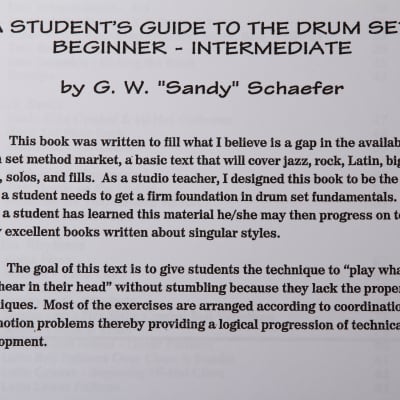 Sandy Schaefer The Student's Guide to The Drum Set image 2