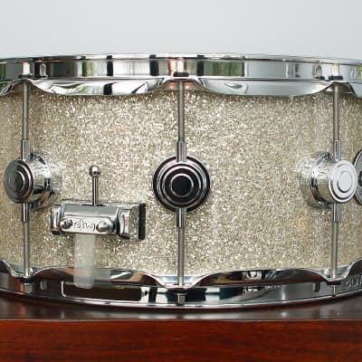 DW Collectors 6+6 Maple 6" x 14" Snare Drum Broken Glass FinishPly image 3
