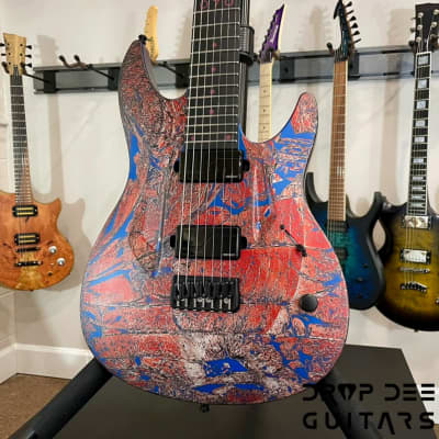 Aristides 070 7-String Electric Guitar w/ Bag-Spiderman Shattered image 4