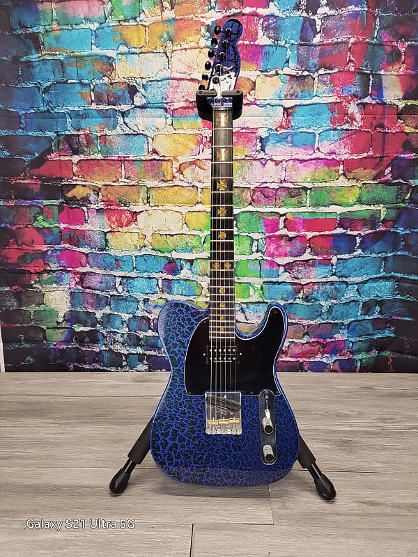 2022 (knucklehead axes)Re birth Tele Blue/Black Reverb
