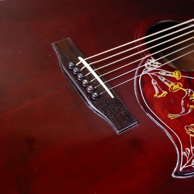 Gibson Hummingbird Custom 1977 Wine Red w/ Tags, OHSC image 9