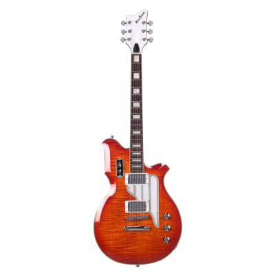 Airline Guitars MAP FM Orangeburst Flame - Updated Vintage Reissue Electric Guitar - NEW! image 6