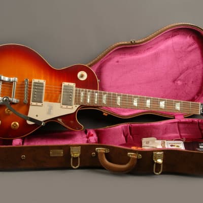 Gibson Les Paul 1959 Reissue w/Bigsby Lightly Aged Vintage Cherry Sunburst image 2