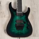 ESP E-II Horizon FR-7 7-String Guitar, Ebony Fretboard, Black Turquoise Burst