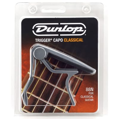 Dunlop 88N Classical Guitar Trigger Capo - Flat Fingerboard, Nickel image 3