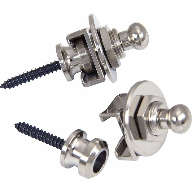 Schaller 14010201 Security Strap Locks/Buttons (Pair)