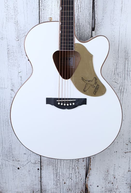Gretsch G5022CWFE Rancher Falcon Jumbo Cutaway Acoustic Electric Guitar White image 1