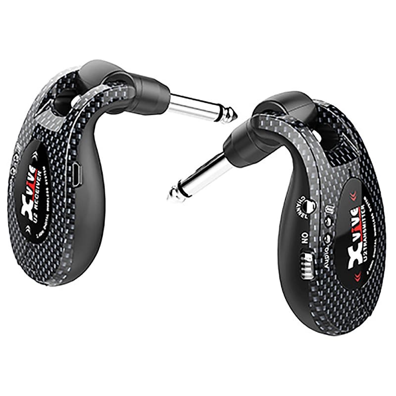 Xvive U2 Digital Rechargeable Wireless System Electric Guitar Live Stage Carbon image 1