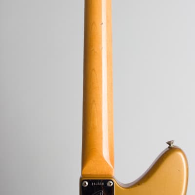 Fender  Jaguar Solid Body Electric Guitar (1966), ser. #183558, original black tolex hard shell case. image 9
