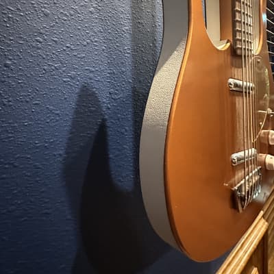 Jerry Jones Longhorn 1988-1990 Electric Guitar Bass - Beautiful Burnt Orange image 12