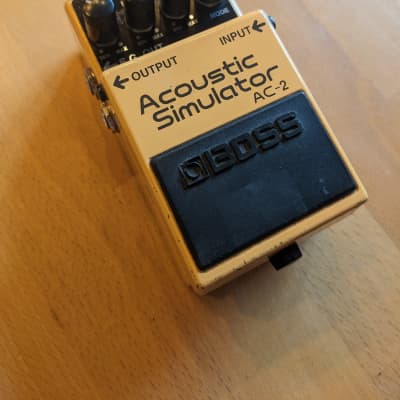 Boss AC-2 Acoustic Simulator (Silver Label) 1997 - 2006 - Yellow for sale