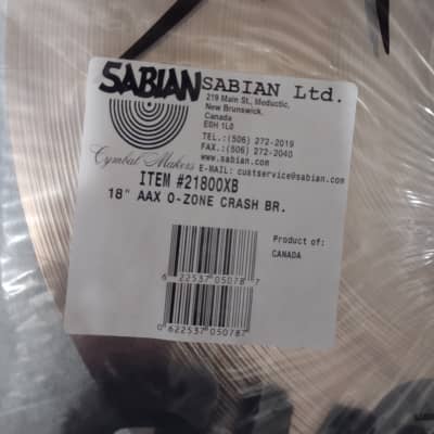Sabian AAX 18" O-Zone Crash Cymbal - Brilliant image 16