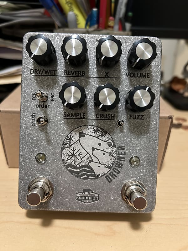 Polarbear Effects 2024 Drowner Fuzz and Reverb Reverb