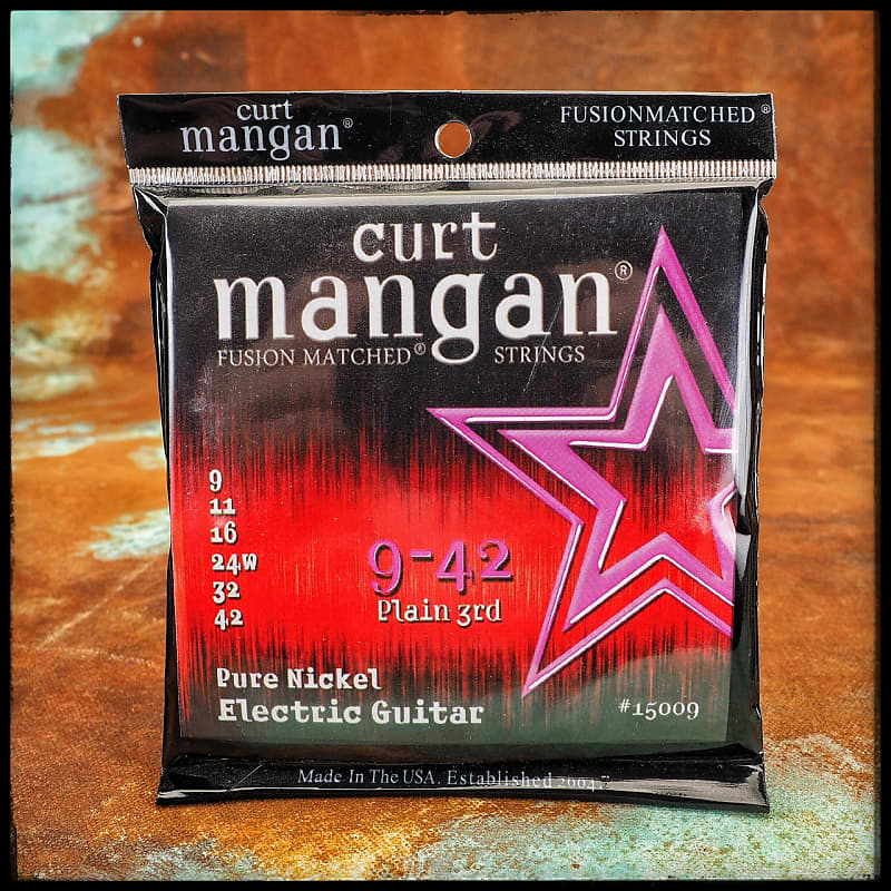 Curt Mangan Pure Nickel Electric Guitar 9-42 image 1