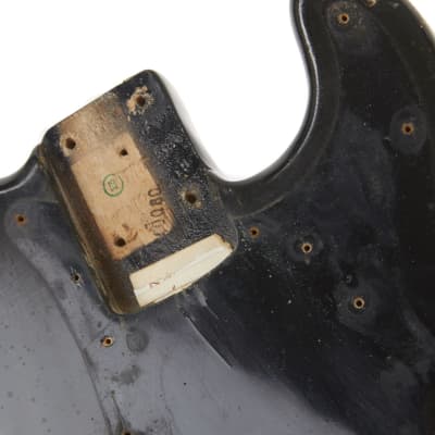 Vintage Fender Precision Bass Custom Color Black 1970 image 7