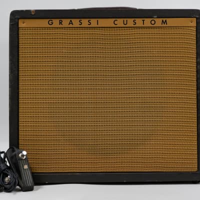 Grassi Custom U72 Vintage 1 x 12 Guitar Combo Amplifier w/ Cover and Footswitch image 2
