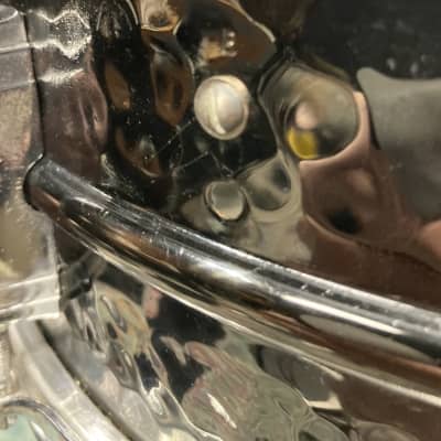 Ludwig - 1989 14x5" Black Beauty Hammered Brass Super-Sensitive, Snare Drum image 5