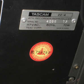 TEAC/TASCAM 22-4 Reel to Reel 4 Track Tape Recorder Reproducer, 90 Day Warranty, Worldwide Shipping image 13