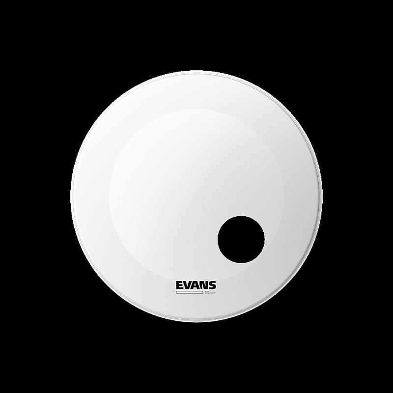 EVANS EQ3 Resonant Coated White Bass Drum Head, 20 Inch image 1
