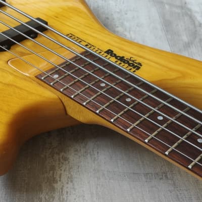 1989 Rockoon Japan (by Kawai) RB-855S 5-String Bass (Natural) image 7