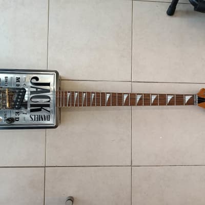 Jack Daniels Tin guitar 2023 - Chrome image 4