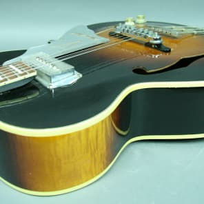 Kay  Barney Kessel "Artist" Model K6701 Sunburst Hollowbody Electric Guitar 1957 Sunburst image 7
