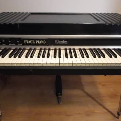 Rhodes Mark II Stage 73-Key Electric Piano 1979 - 1983 - Black Flat Top image 2