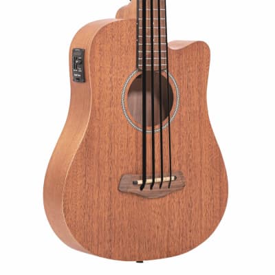Gold Tone M-Bass Mahogany Top 23-Inch Scale 4-String Acoustic-Electric MicroBass w/Gig Bag image 1