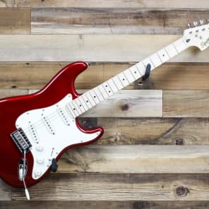 Fender Squier Standard Strat Candy Apple Red Reverb