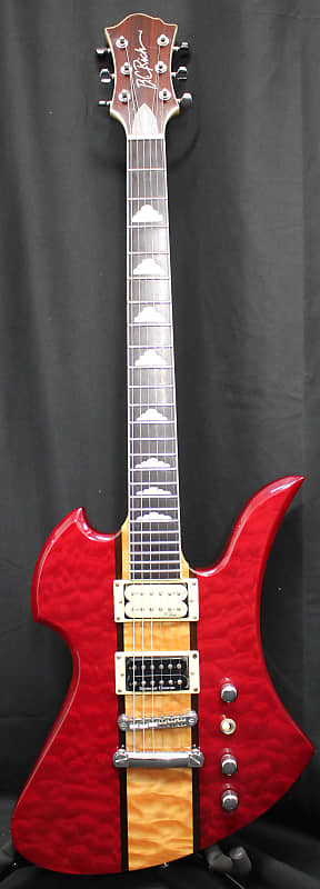 B.C. Rich Mockingbird NJ Classic Transparent Red Electric Guitar image 1