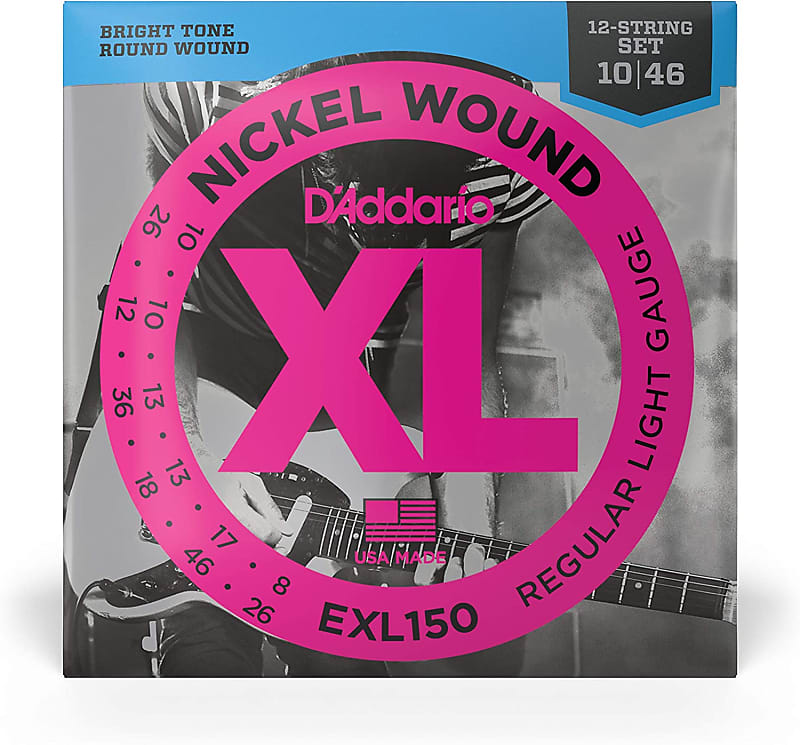 D'Addario EXL150 Nickel Wound 12-String Electric Guitar Strings 10-46 image 1