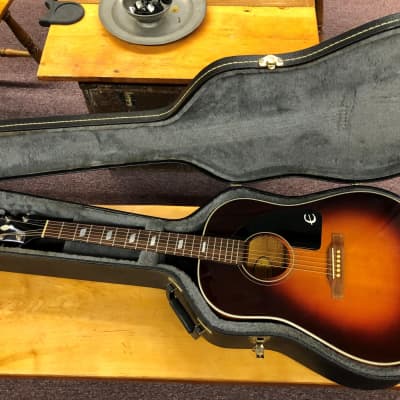 Used Epiphone Texan VS Acoustic Guitar With Original Case & Fishman Pickup image 9