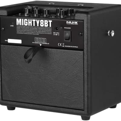 NUX Mighty 8BT 8-watt Portable Electric Guitar Amplifier with Bluetooth, Guitar and Microphone Channels,Mobile APP (with Bluetooth) image 2