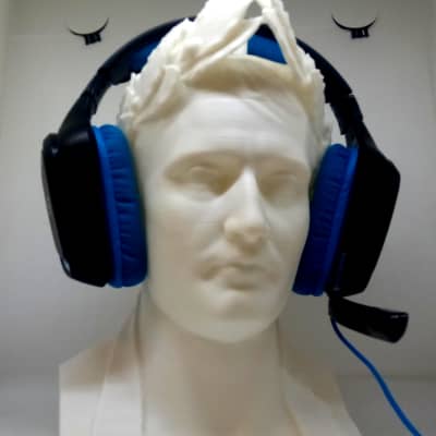 Emperor Napoleon Headphone Stand! Headset Holder Rack, Military Statesman Hanger Bust. Game/Hip Hop image 7
