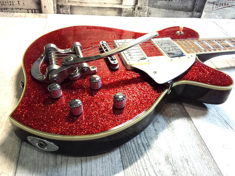 Aria Pro II M-650 Red Metal Flake | Reverb