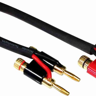 Dual Banana to Dual Banana 2 Conductor, 12 awg Pro Audio Speaker Cable - 15  feet