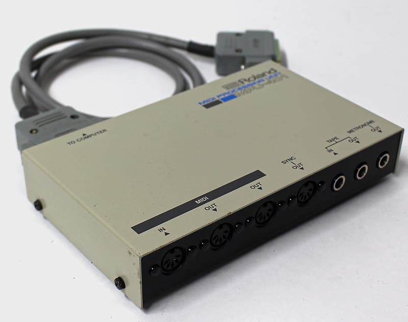 Roland MPU-401 MIDI Processing Unit with Computer Cable and Technical Manual