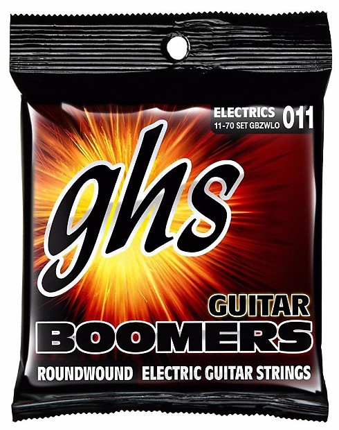 GHS GB-ZWLO Heavyweight Boomers Custom Lo-Tune Electric Guitar Strings - Heavy (11-70) image 1