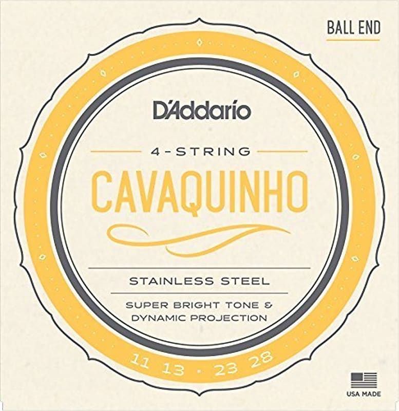 D'Addario EJ93 Stainless Steel Cavaquinho String Set - Ball End image 1
