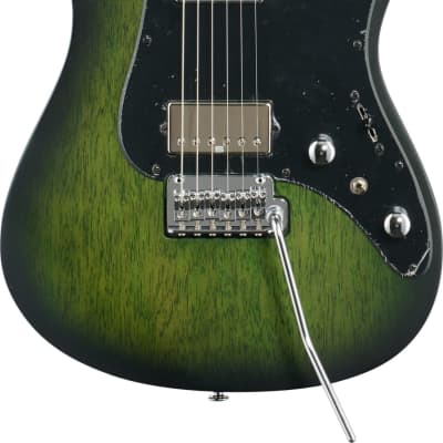 Ibanez EH10 Erick Hansel Signature Guitar, Transparent Green Matte w/ Gig Bag image 1