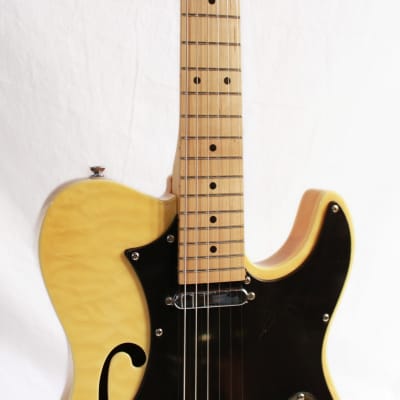 2015 Legator Opus OTH-200SE Semi-Hollow 'T' Style Electric Guitar in Cream Finish image 6
