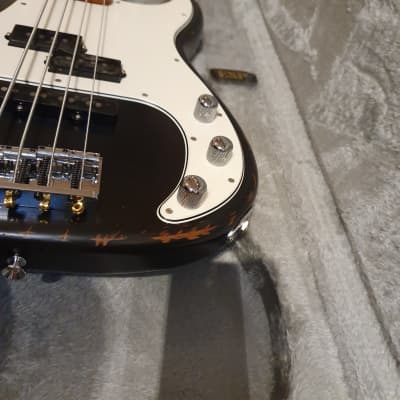 ESP E-II vintage precision bass PJ Maple fretboard black image 4