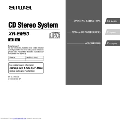 Aiwa XR-EM50 compact stereo system image 5