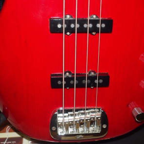 G&L USA JB-2 Custom Build Bass Guitar Trans Red World-shipping image 3
