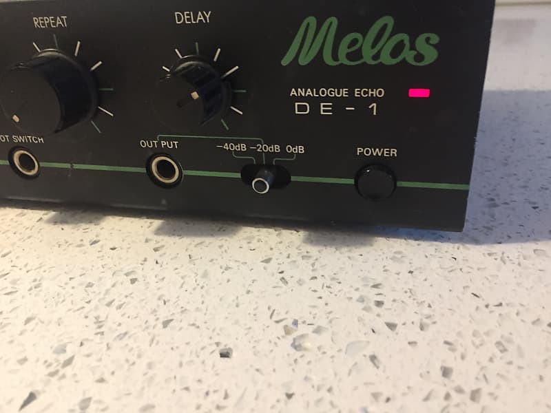 Vintage Melos Analogue Echo De 1 80s Black Reverb