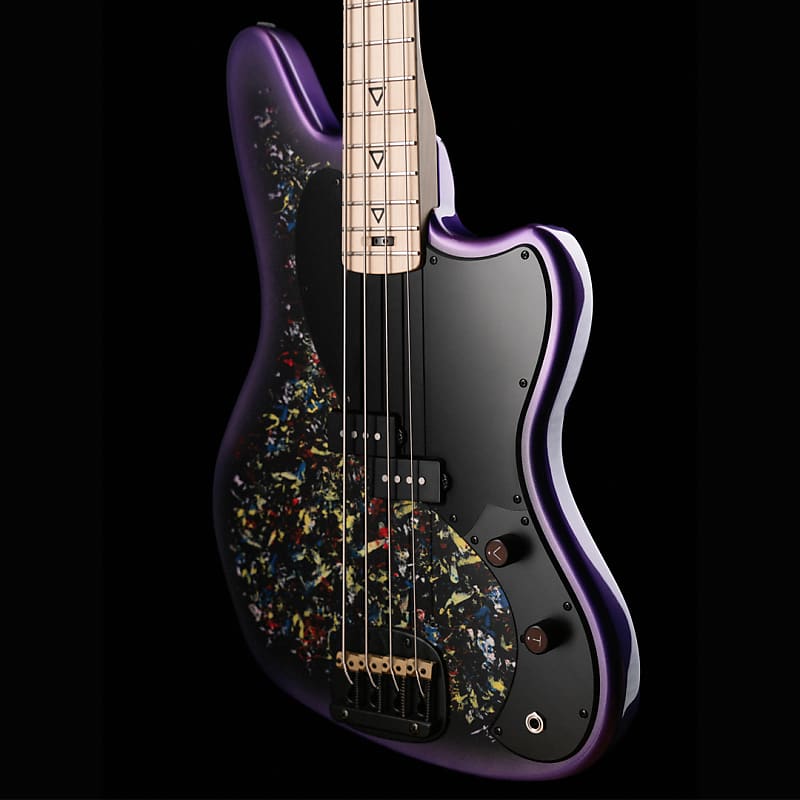 Valiant Guitars Jupiter Bass Wild Flowers Purple | Reverb