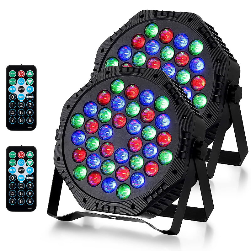 Stage Lights, U`King LED Par Lights RGBW DJ Stage Lighting 14x6W Uplights  for Events by Sound Activated and DMX Control for Wedding Church Live Show