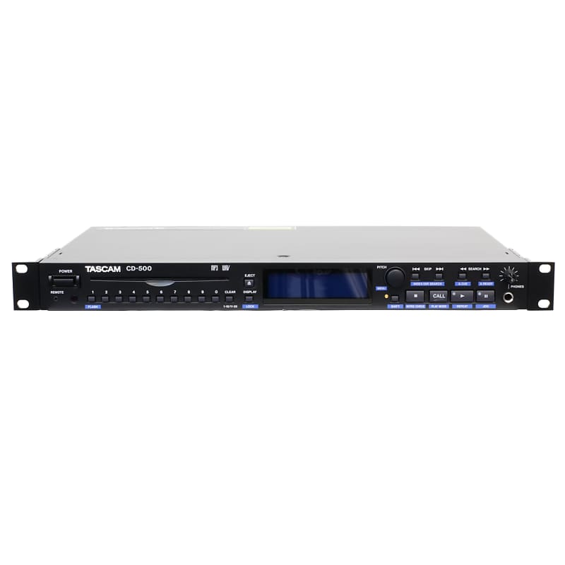 Tascam CD-500 - Like CD-500B but without balanced XLR output, AES/EBU  digital out, parallel port - Used